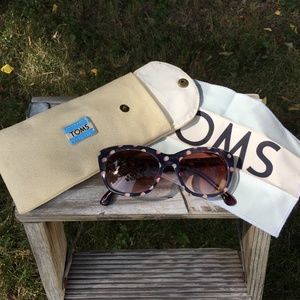 TOMS Kitty Style Polka Dot Sunglasses